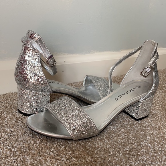 Sparkly chunky heels size 7 1/2 - Picture 3 of 3